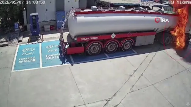 Fethiye'de tanker alev topuna dönmüştü o anların kamera kayıtları ortaya çıktı
