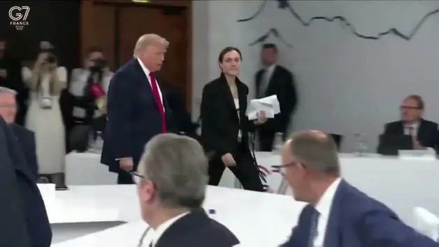 G7 zirvesine geç kalan Trump'ın sözleri olay oldu
