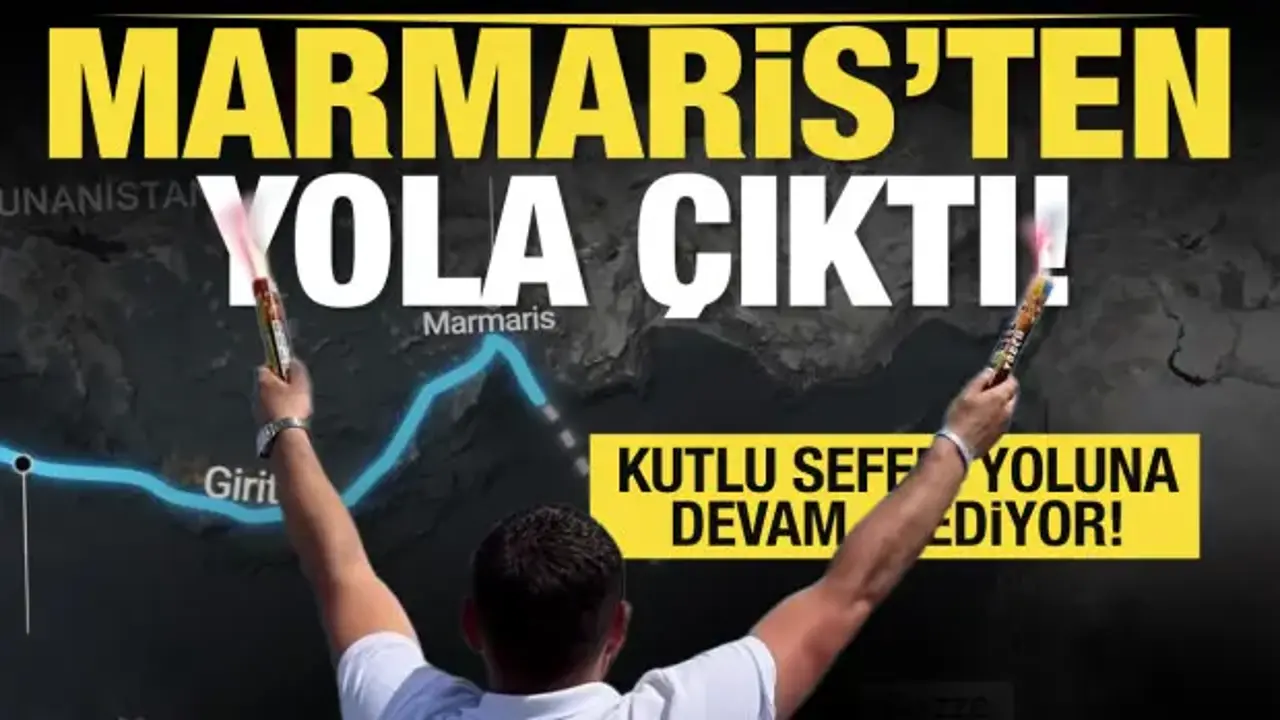 Global Sumud filosu Marmaris'ten Gazze'ye doğru yola çıktı