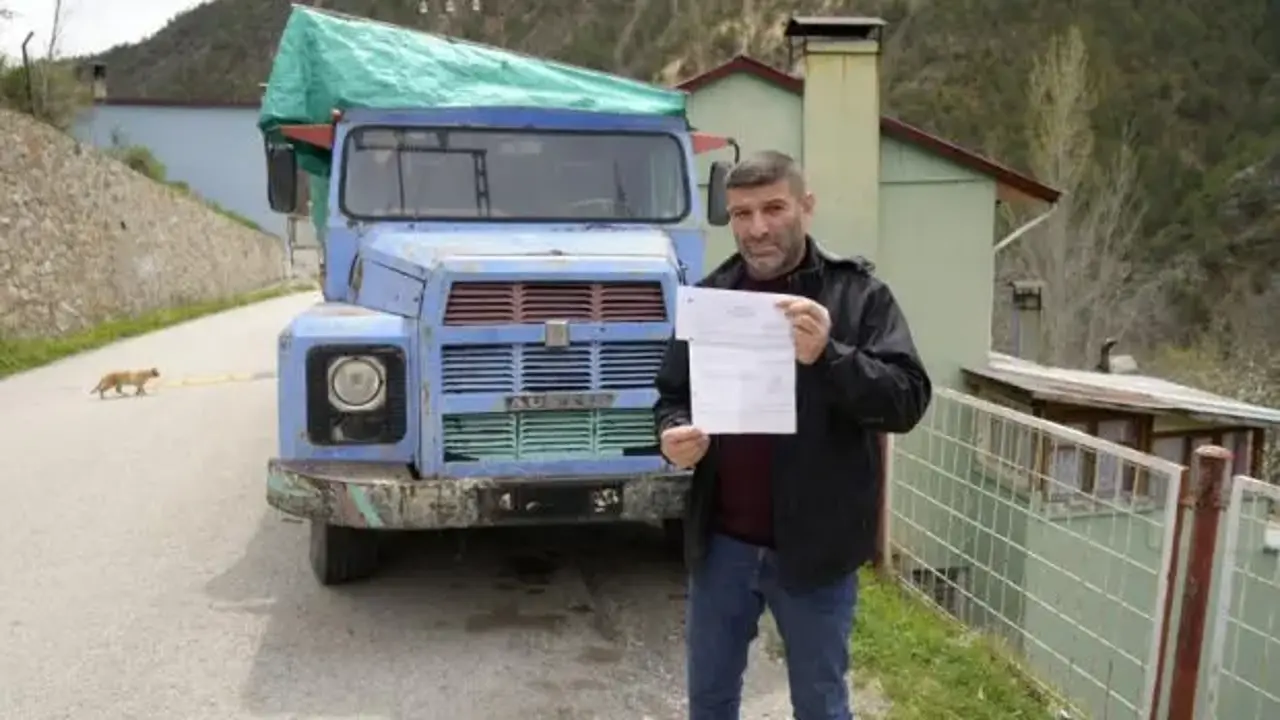 Gümüşhane'den çıkartmadığı aracına FSM'den ceza geldi1