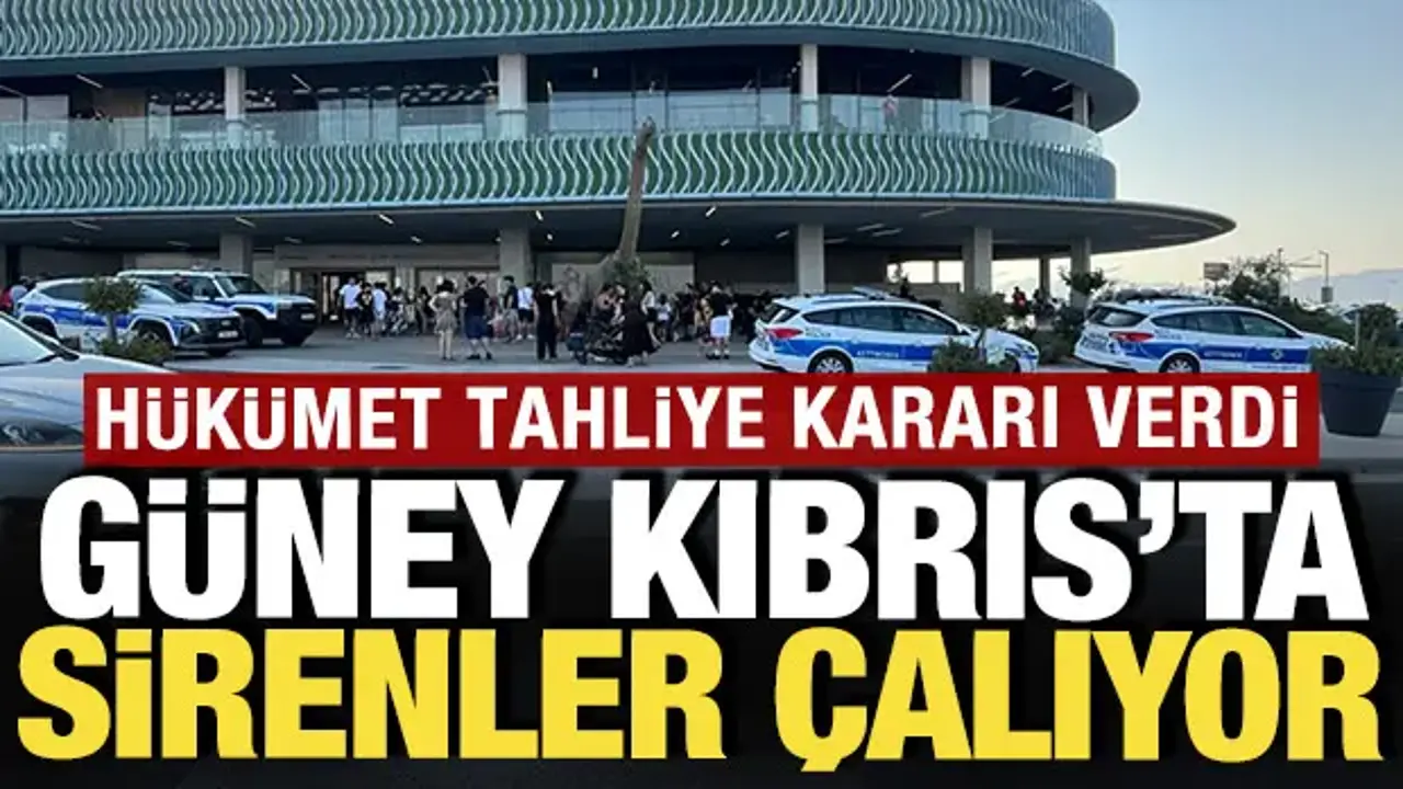 Güney Kıbrıs'ta sirenler çalıyor: Hükümet tahliye kararı verdi
