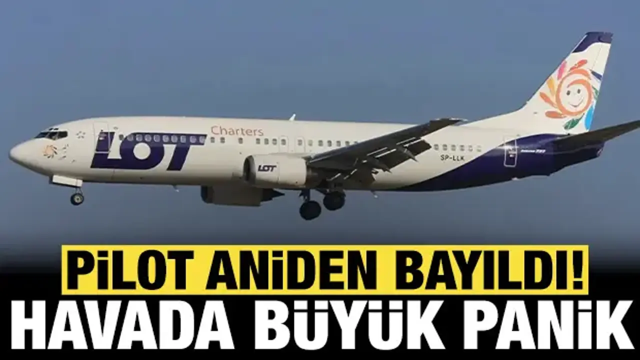 Havada büyük panik: Pilot bayıldı, uçak acil iniş yaptı!