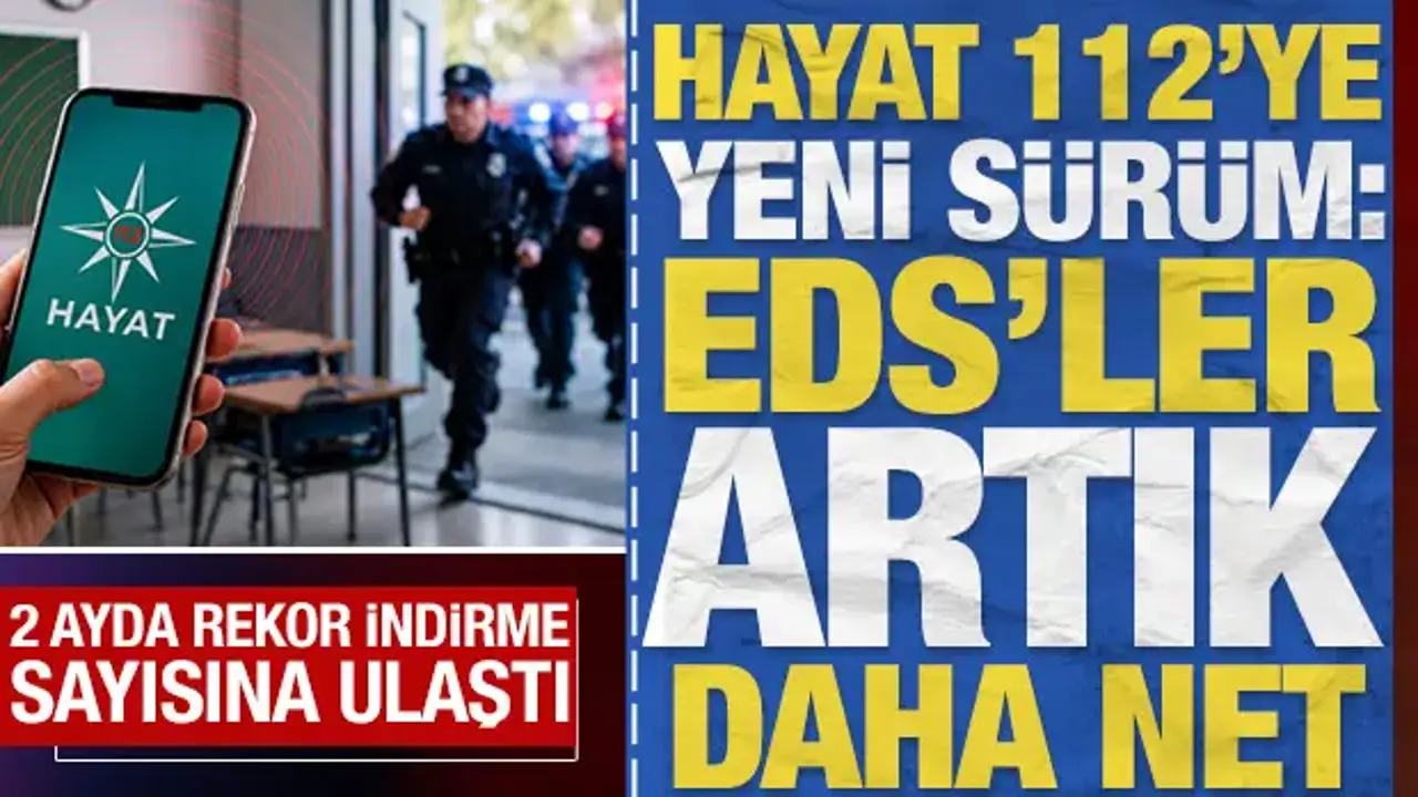 'Hayat 112' uygulaması 2 ayda 750 bin kez indirildi: 'KADES' ve 'Uyuma' artık tek çatıda