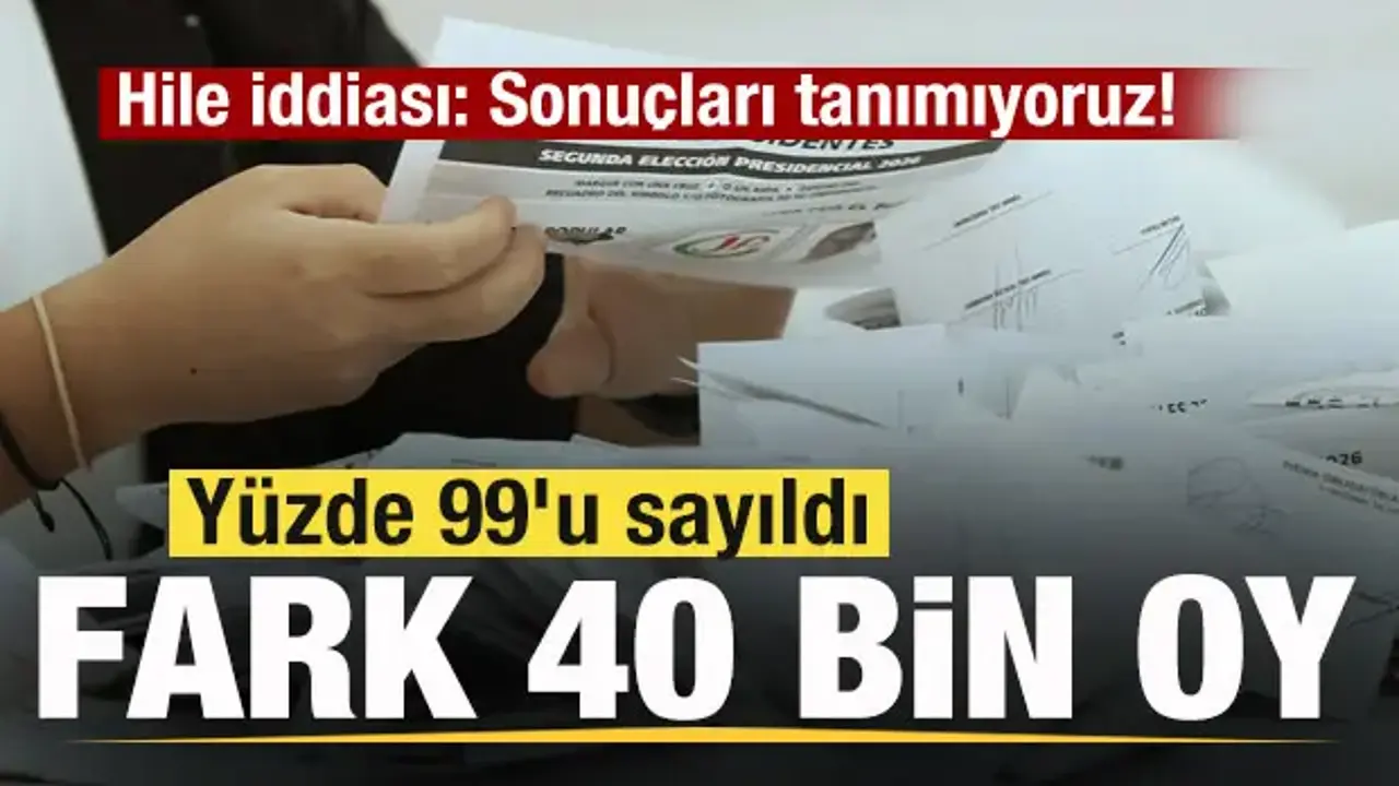 Hile iddiası: Sonuçları tanımıyoruz! Yüzde 99'u sayıldı! Fark 40 bin oy