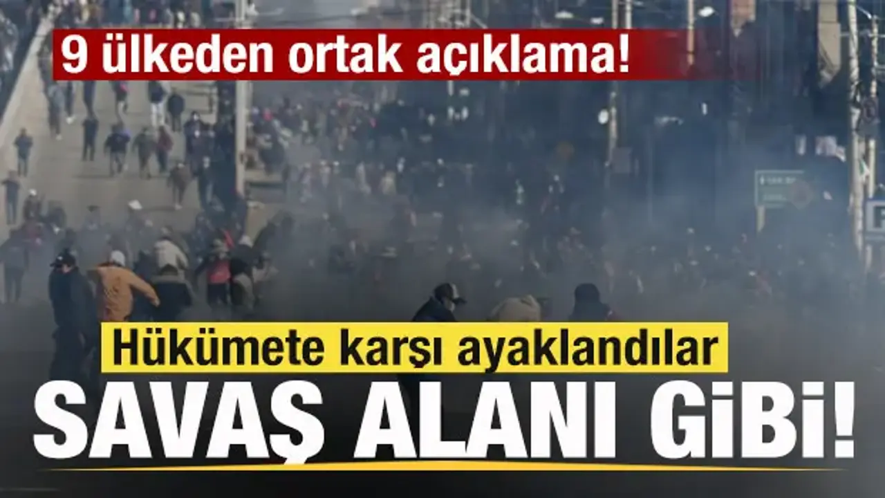 Hükümete karşı ayaklandılar! Ortalık savaş alınan döndü! Ordu sahaya indi! 9 ülkeden mesaj
