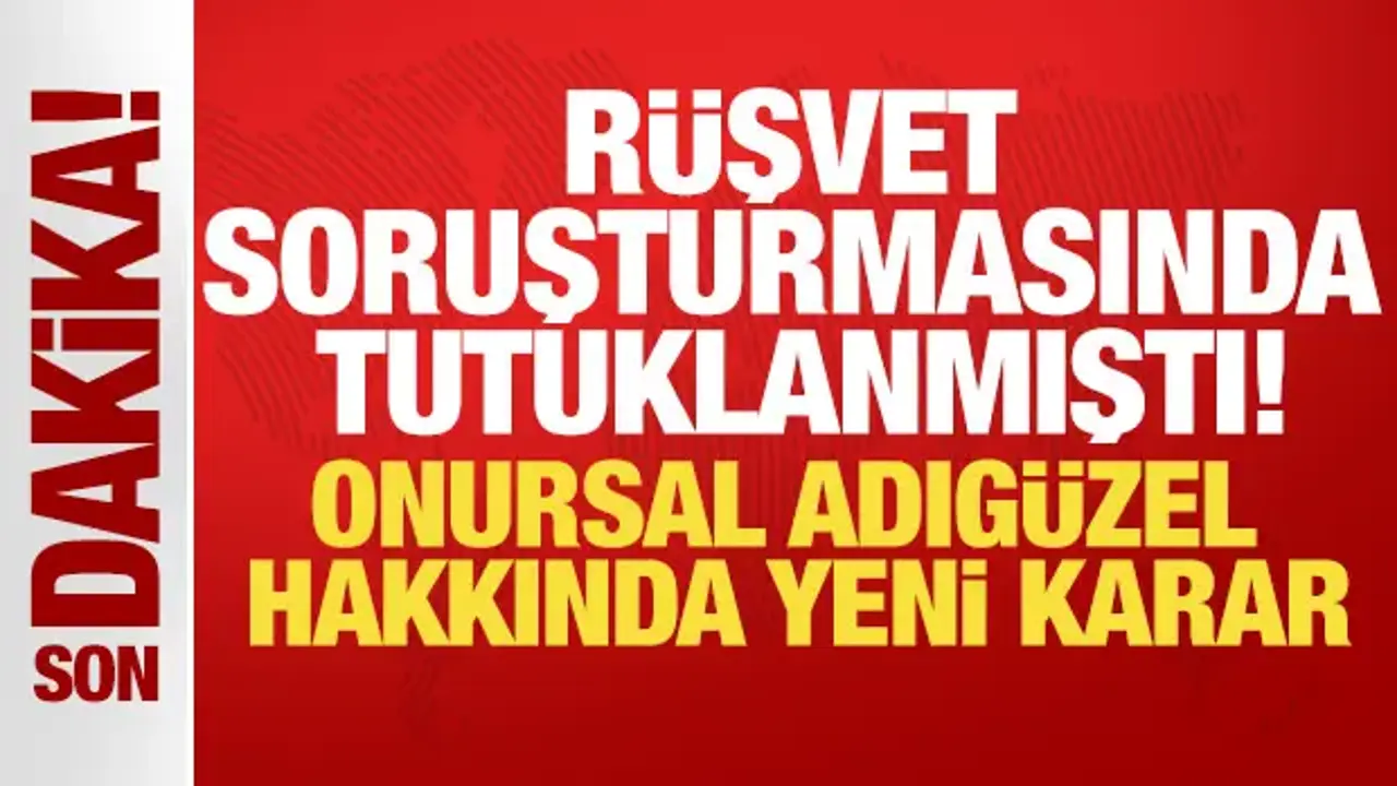 İçişleri Bakanlığı duyurdu: Onursal Adıgüzel görevinden uzaklaştırıldı