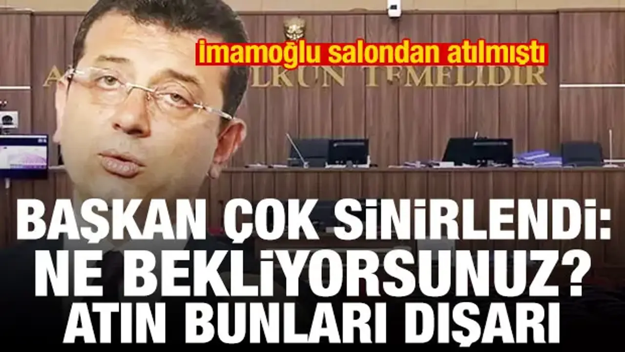 İmamoğlu salondan atılmıştı! Başkan sinirlendi: Ne bekliyorsunuz? Atın bunları dışarı