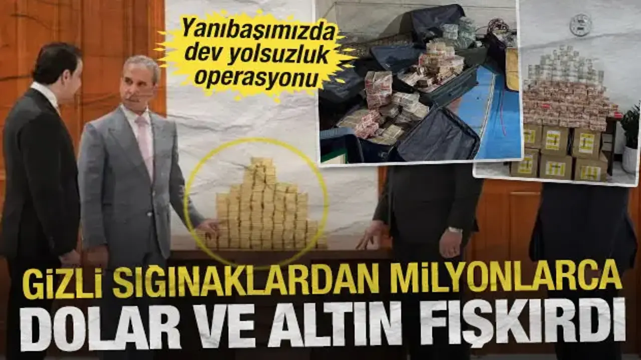 Irak'ta dev yolsuzluk operasyonu: Gizli sığınaklardan milyonlarca dolar ve altın fışkırdı