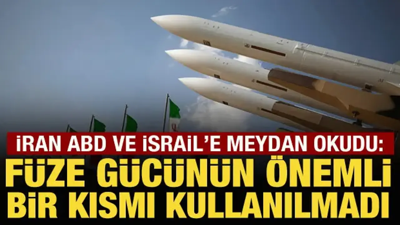 İran: Füze gücünün önemli bir kısmı kullanılmadı