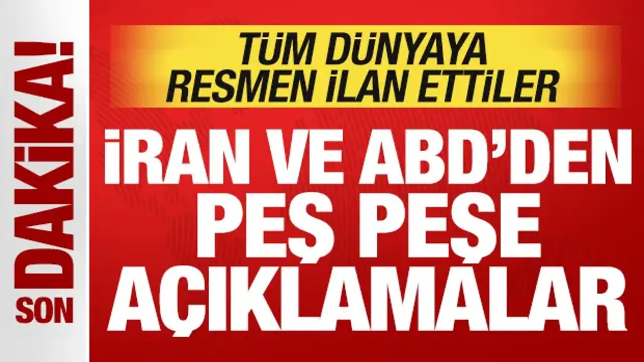 İran ve ABD'den peş peşe açıklamalar! Tüm dünyaya ilan ettiler! Anlaşma imzalandı