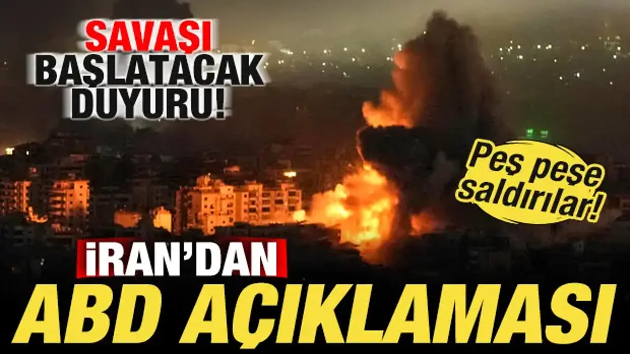 İran'a peş peşe saldırılar! Son dakika ABD açıklaması! Savaşı başlatacak duyuru