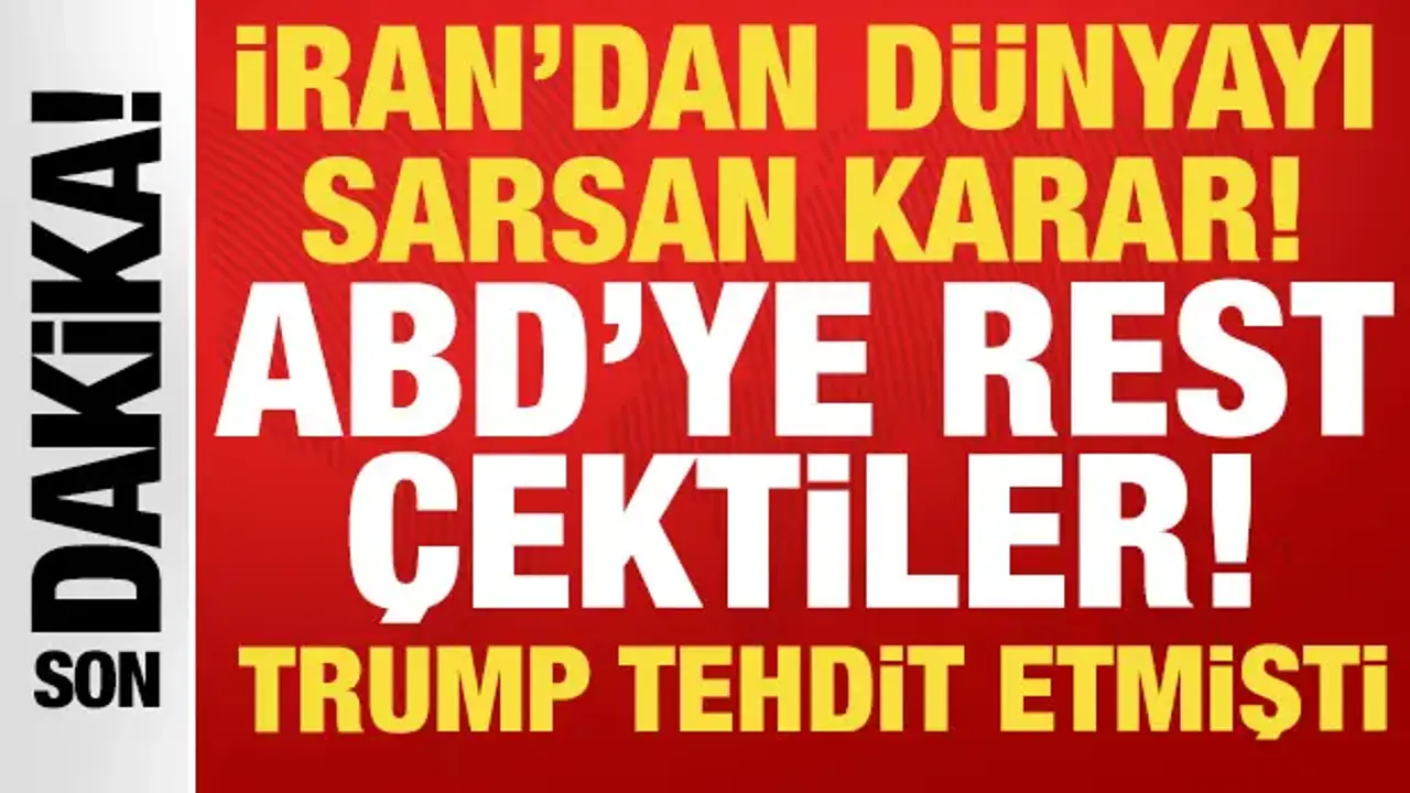 İran'dan tüm dünyayı sarsan açıklama: ABD'ye rest çektiler! Trump tehdit etmişti...