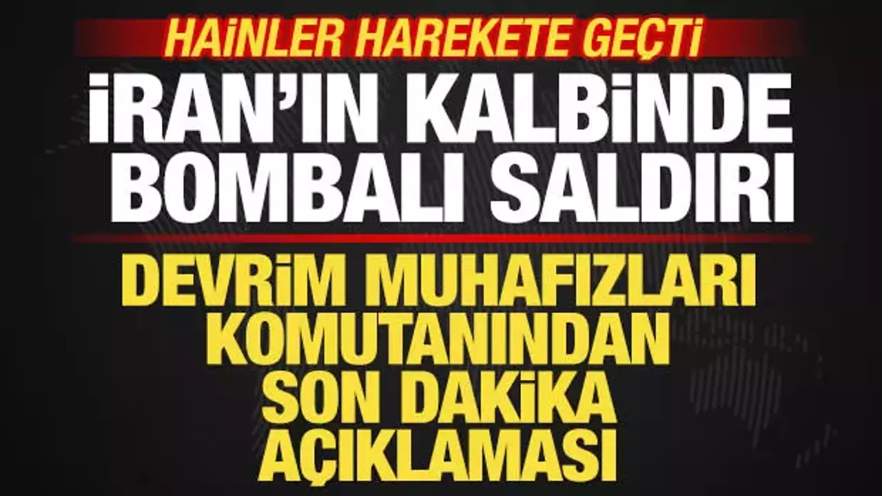 İran'ın kalbinde bombalı saldırı! DMO'dan son dakika açıklaması! Hainler harekete geçti