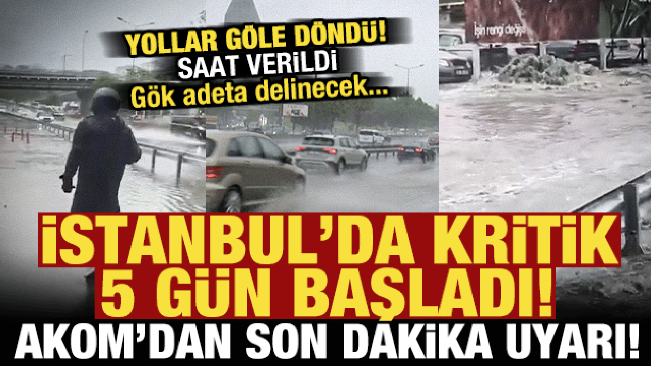 İstanbul için son dakika uyarısı: Saat verildi! Günler sürecek, şimdiden yollar göle döndü