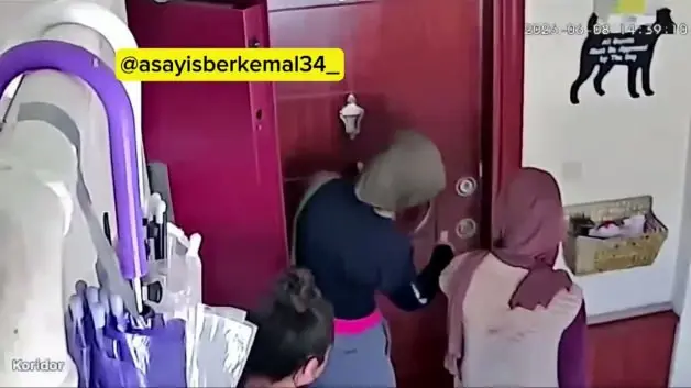 İstanbul'da boş evlere dadana kadın çetesi kameralara yakalandı