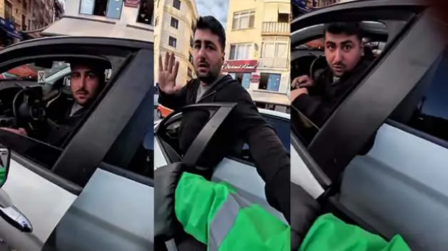 İstanbul'da öfke nöbeti geçiren sürücü 180 bin liralık cezayı hatırlayınca pamuk gibi oldu