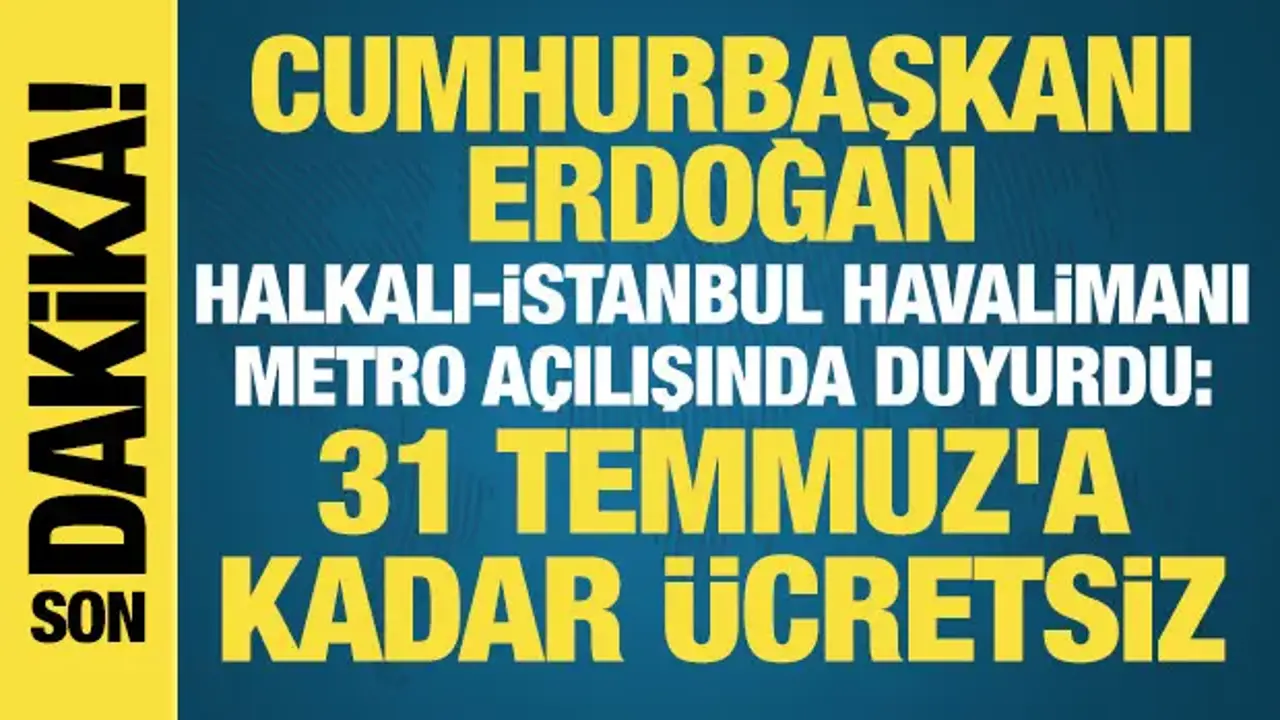 İstanbul'un en uzun metrosu açıldı: Havalimanı 30 dakikaya düştü