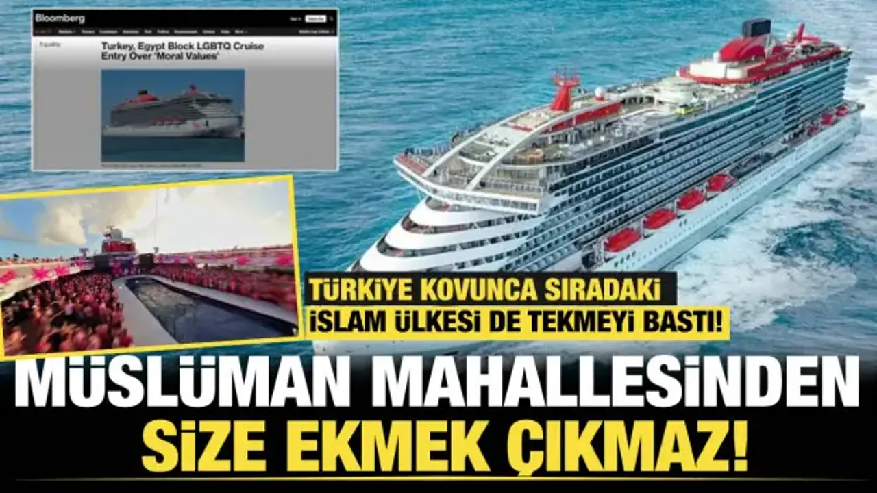 İstenmeyen gemi liman liman dolaşıyor...LBGT lobisine geçit verilmedi!