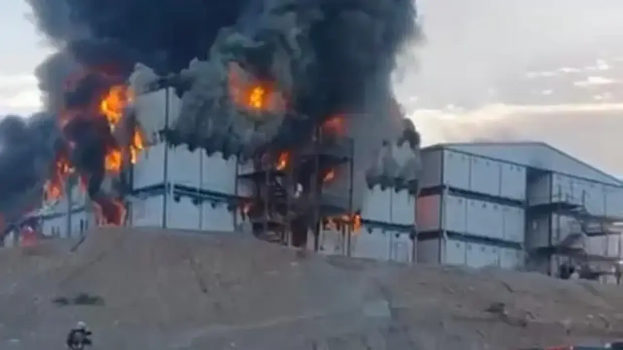 Kahramanmaraş’ta şantiye yangını: 1 ölü, 6 yaralı