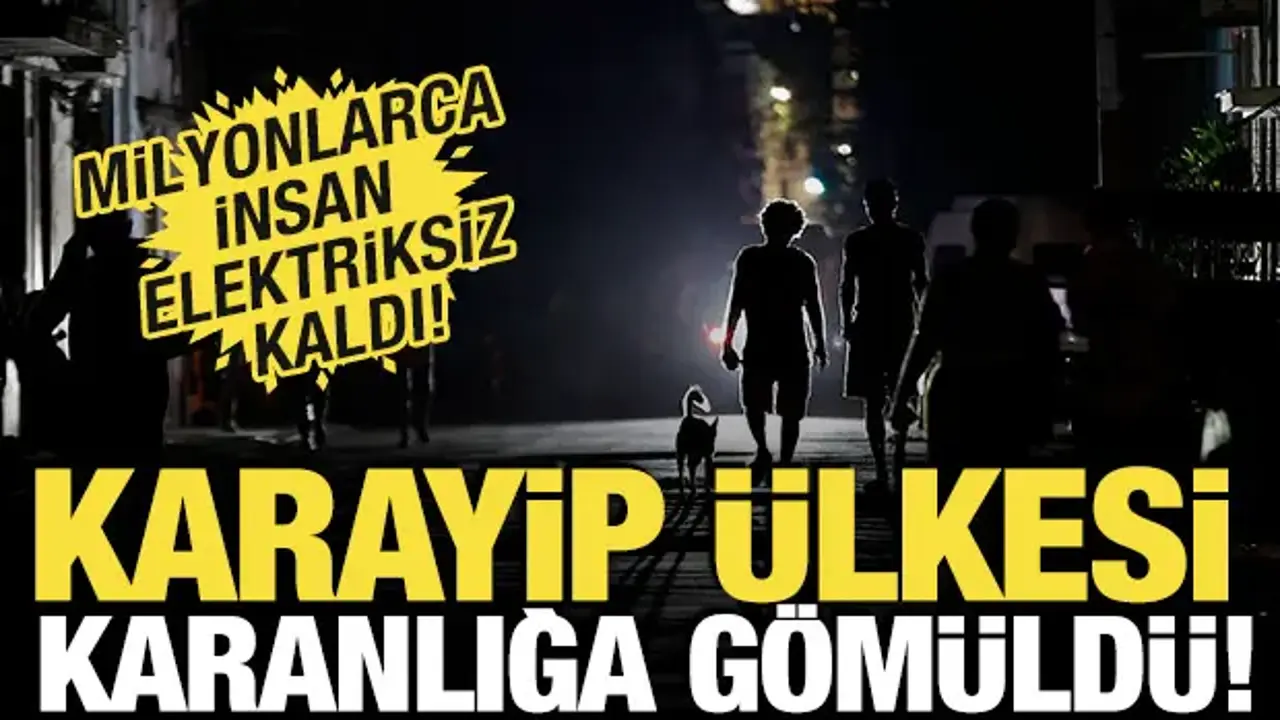 Karayip ülkesi karanlığa gömüldü! Milyonlarca insan elektriksiz kaldı