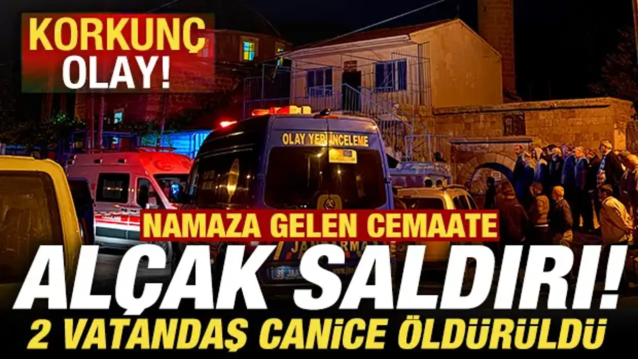 Kayseri'de korkunç olay! Namaza gelen cemaate alçak saldırı: 2 vatandaş canice öldürüldü