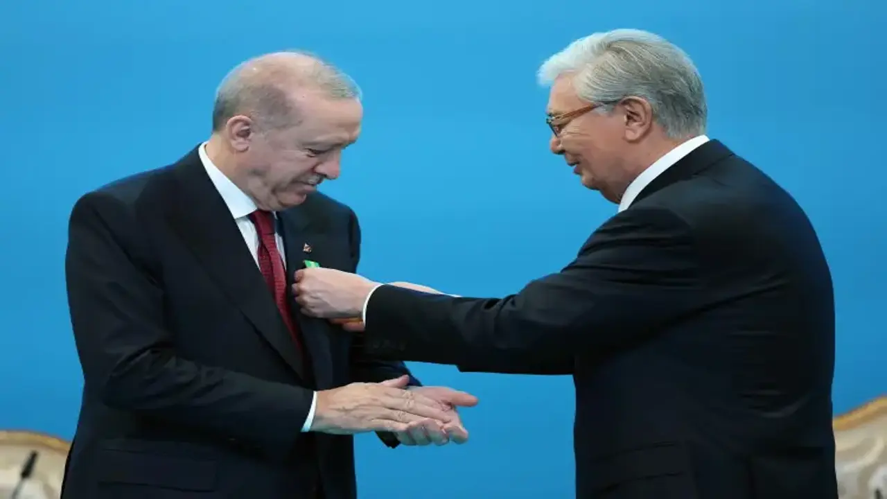 Kazakistan'dan anlamlı jest! İlk kez Cumhurbaşkanı Erdoğan'a verildi!