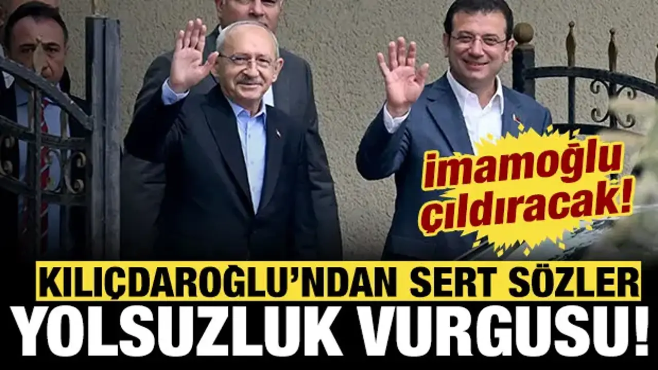 Kemal Kılıçdaroğlu'ndan İmamoğlu'na sert sözler: Yolsuzluk vurgusu yaptı!