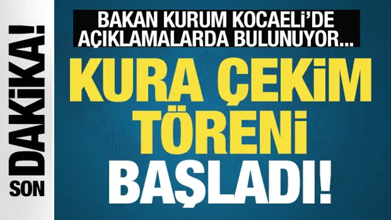 Kentsel Dönüşüm Kura Çekim Töreni başladı! Bakan Kurum açıklamalarda bulunuyor...