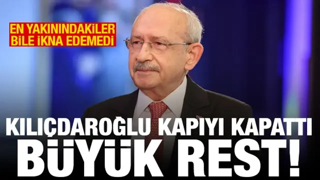 Kılıçdaroğlu'nu ikna edemediler! Resti çekti: Gitmek isteyen gidebilir