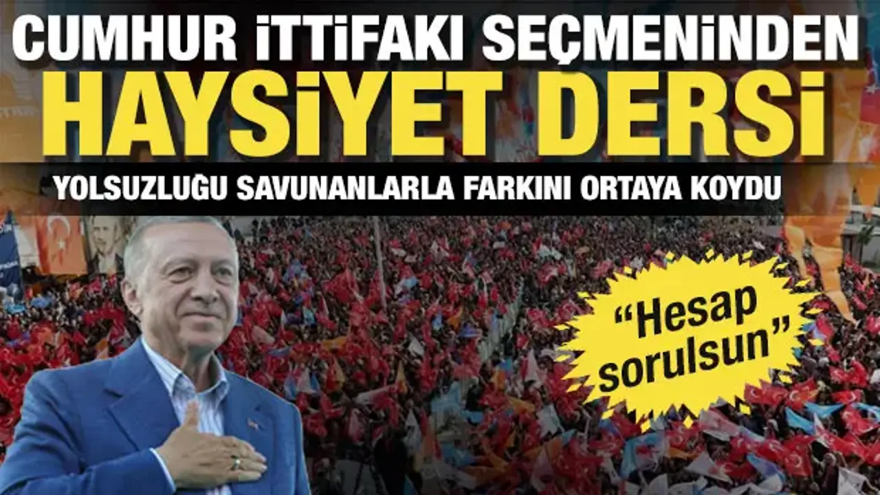 Kirli çarkı savunan muhalefet seçmeniyle hesap soran Cumhur İttifakı arasındaki uçurum