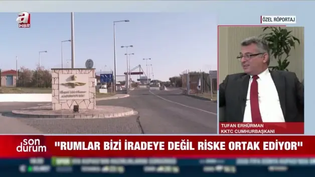 KKTC Cumhurbaşkanı Erhürman: GKRY'de toprak alan İsrail'e çocuk katillerini muhatap almam