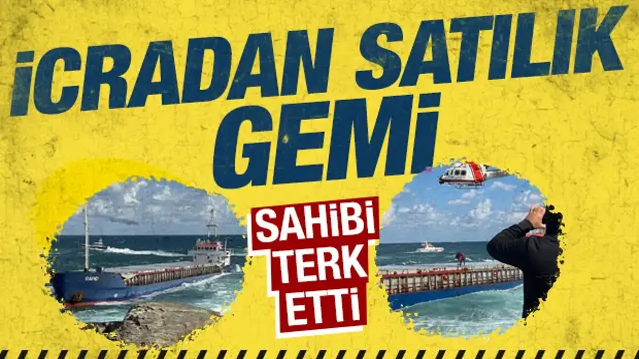 Kocaeli'de karaya oturan Tanzanya bandıralı gemi icradan satılıyor