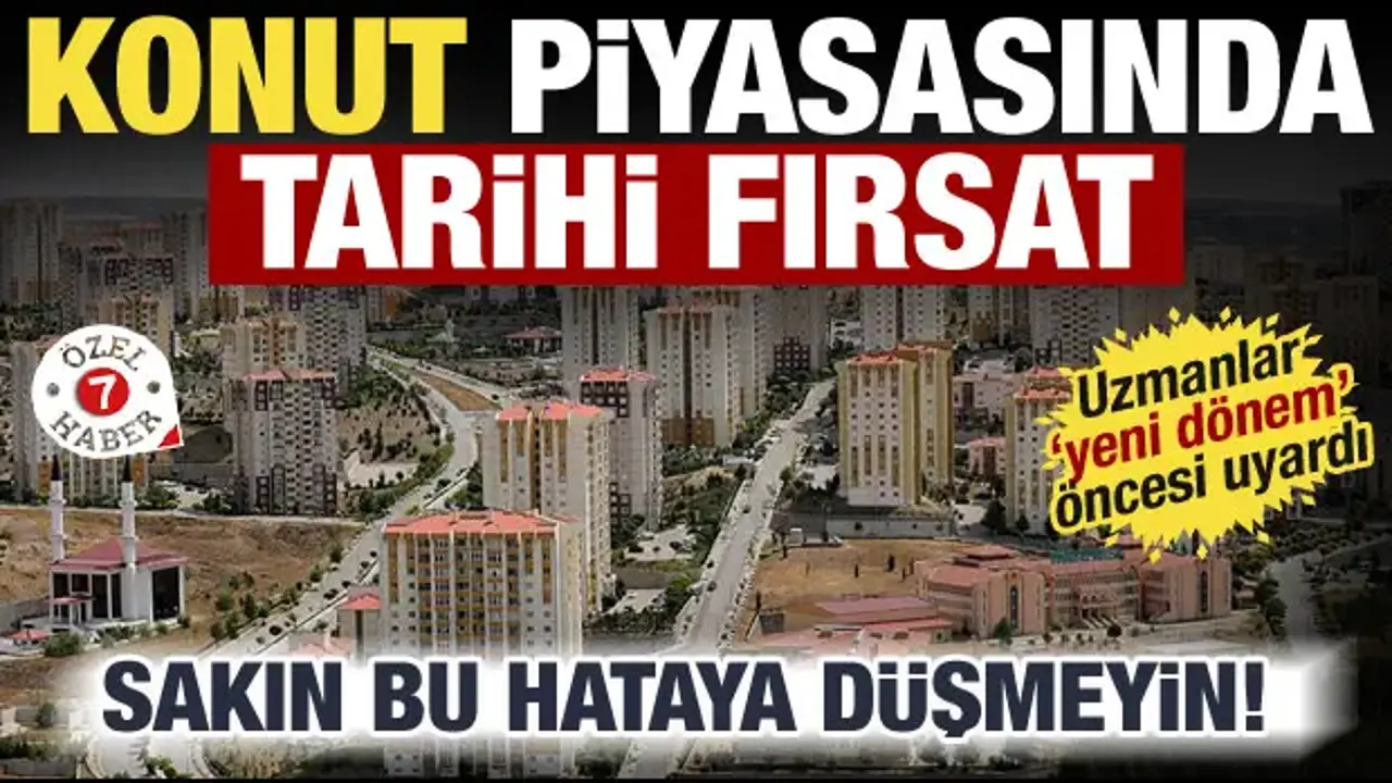 Konut satışlarında düşüş sürerken, alıcılar için yeni dönem başladı!