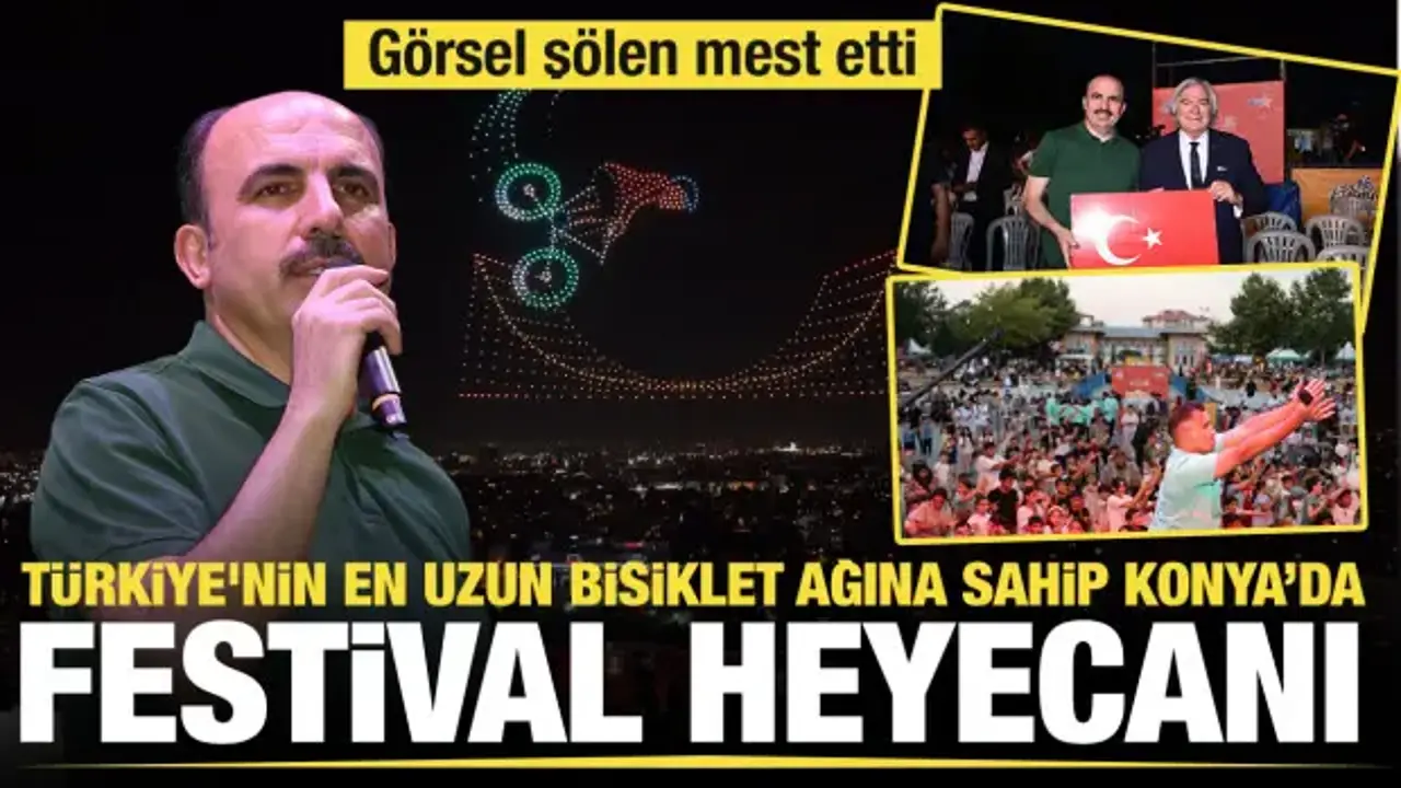 Konya Bisiklet Festivali’nin açılışı coşkuyla gerçekleşti