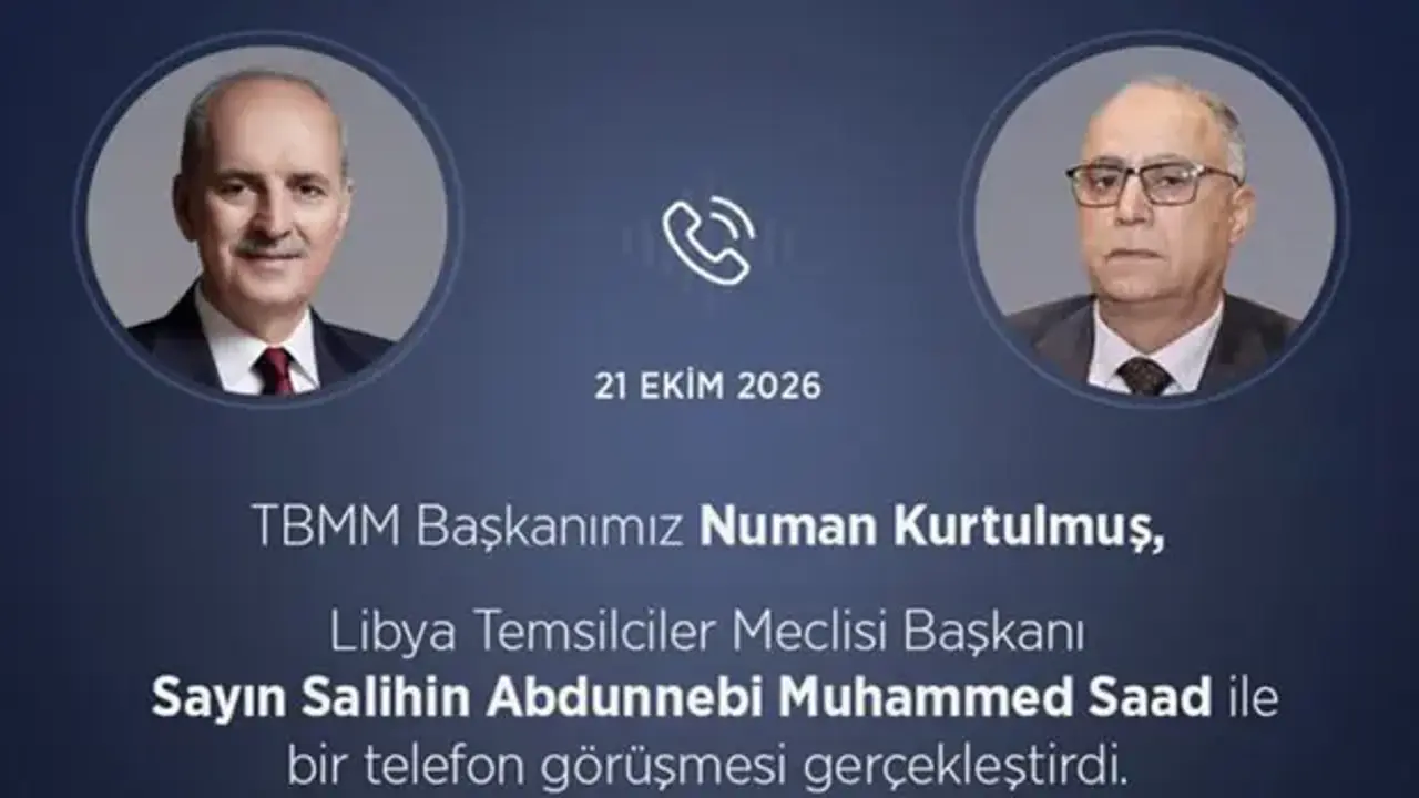 Kurtulmuş'tan Libya Temsilciler Meclisi Başkanı Saad'a tebrik telefonu