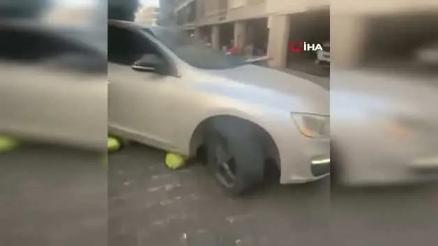 Lüks aracıyla girdiği pazar alanına giren kadın sürücü pazarcının tezgahını darmadağın etti