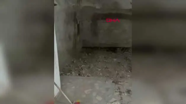 Maltepe'de 3 katı çöken binanın girişindeki atölyenin son görüntüleri ortaya çıktı