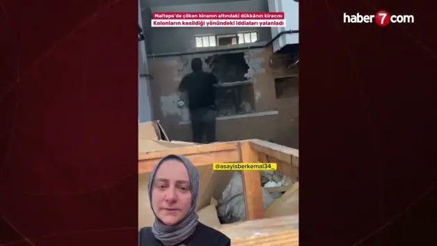 Maltepe'de çöken binanın alt katındaki işletmeci sessizliğini bozdu: Hepsi iftira savcılığa şikayette bulunacağım