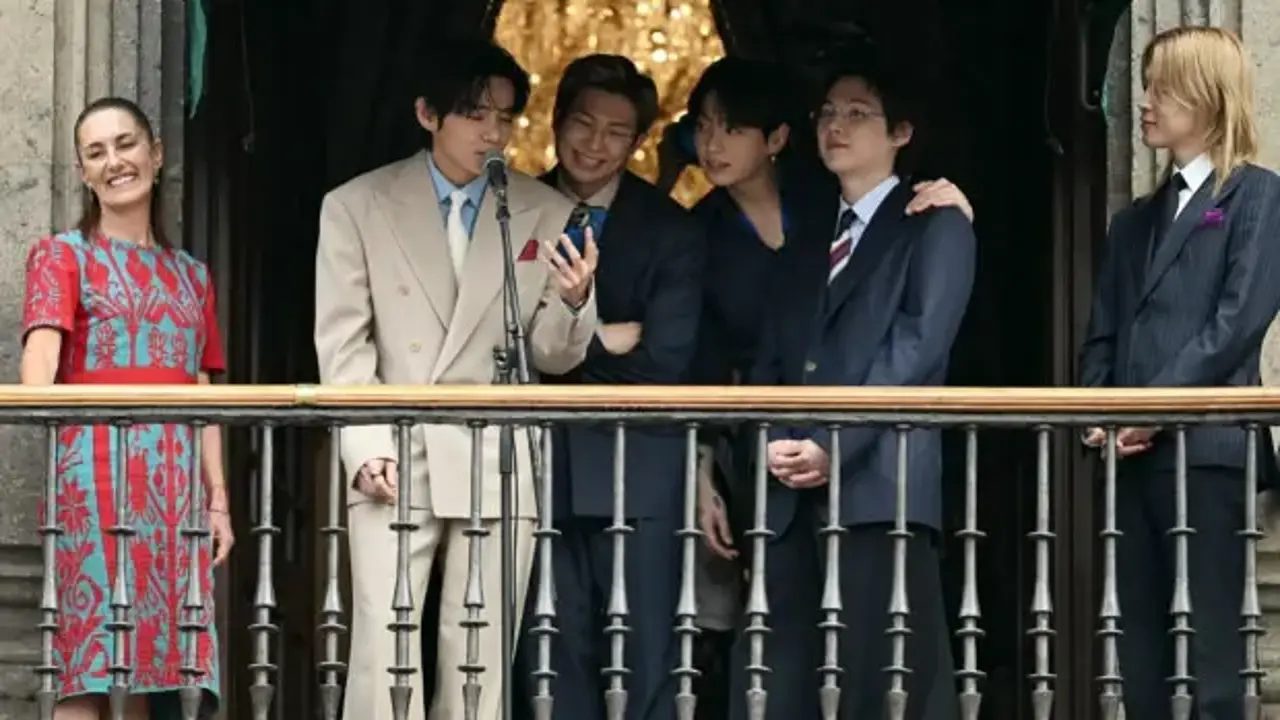 Meksika'da BTS çılgınlığı! K-pop grubu başkanlık sarayından seslendi