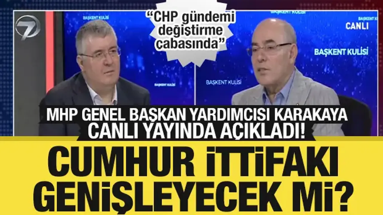 MHP Genel Başkan Yardımcısı Mevlüt Karakaya'dan canlı yayında açıklamalar!