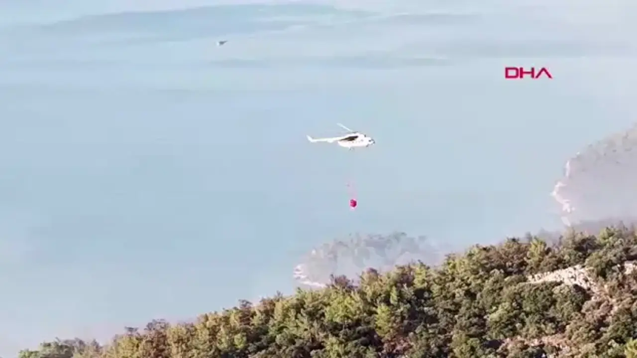 Milas'taki orman yangını 2'nci gününde!