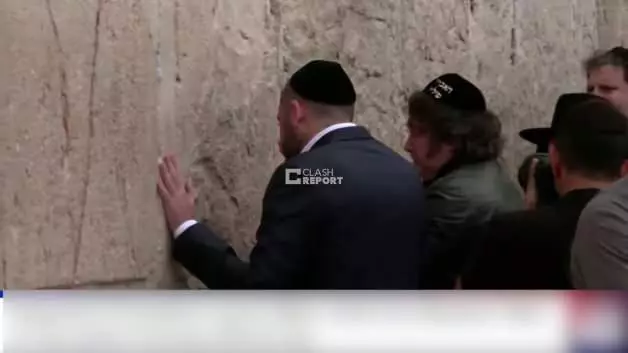 Milei Ağlama Duvarı'nda duygusal anlar yaşadı! 