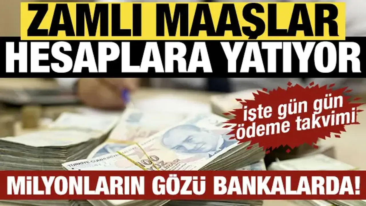 Milyonların gözü banka hesaplarında! Zamlı maaşlar ne zaman yatıyor, İşte ödeme takvimi