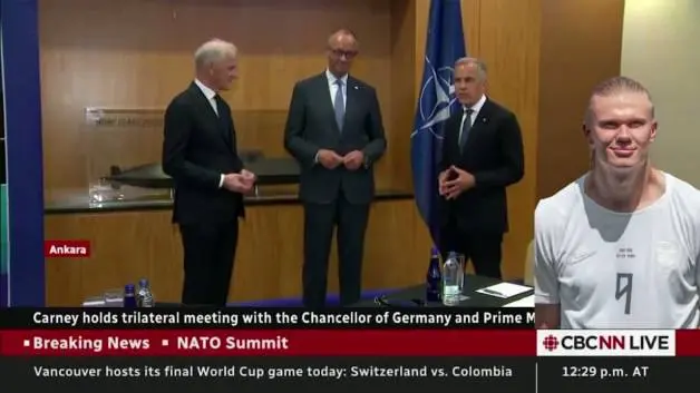 NATO Zirvesi'nde Norveç'e esprili Erling Haaland teklifi yapıldı
