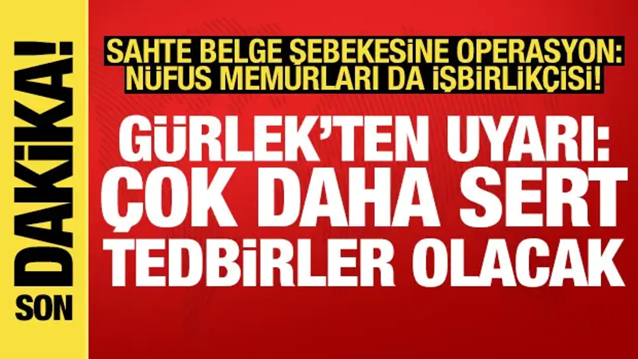 Nüfus memurlarıyla iş birliği yaparak sahte belge hazırlayan 31 kişiye gözaltı