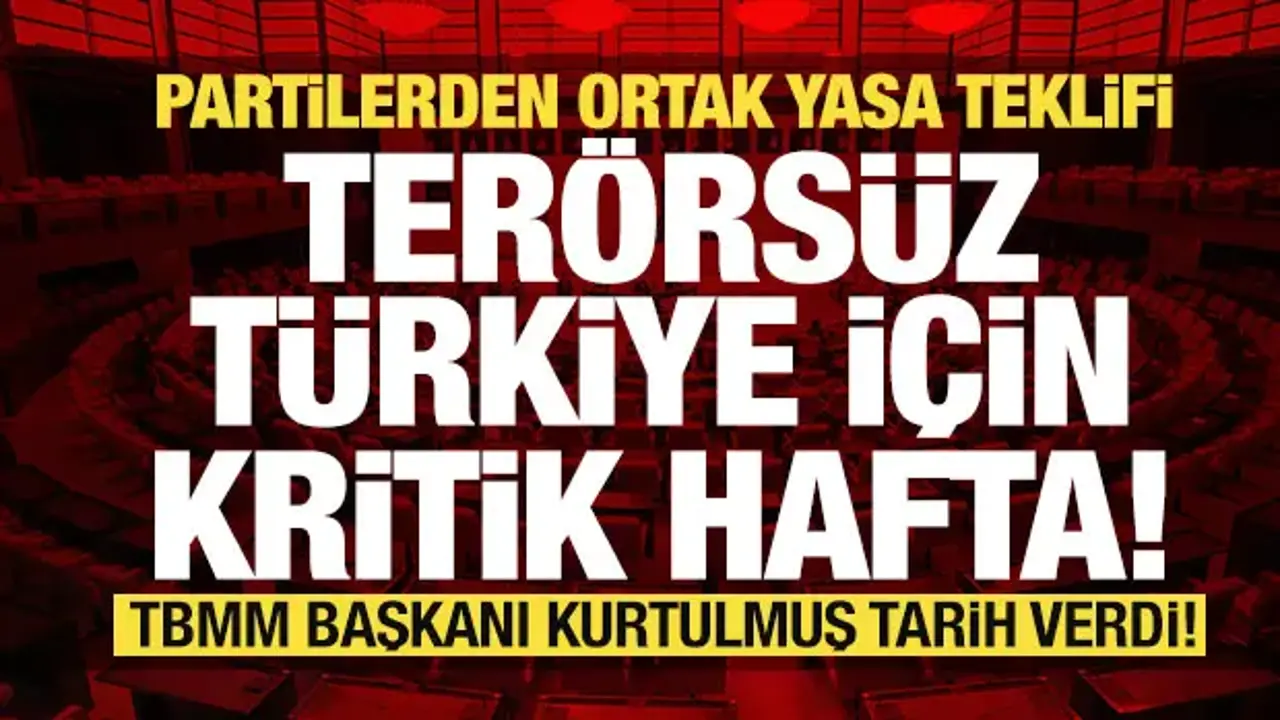 Numan Kurtulmuş açıkladı: Terörsüz Türkiye teklifi gelecek hafta Meclis'te!