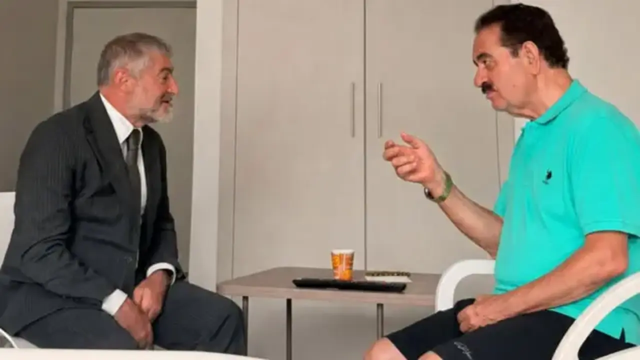 Nureddin Nebati, İbrahim Tatlıses'i ziyaret etti