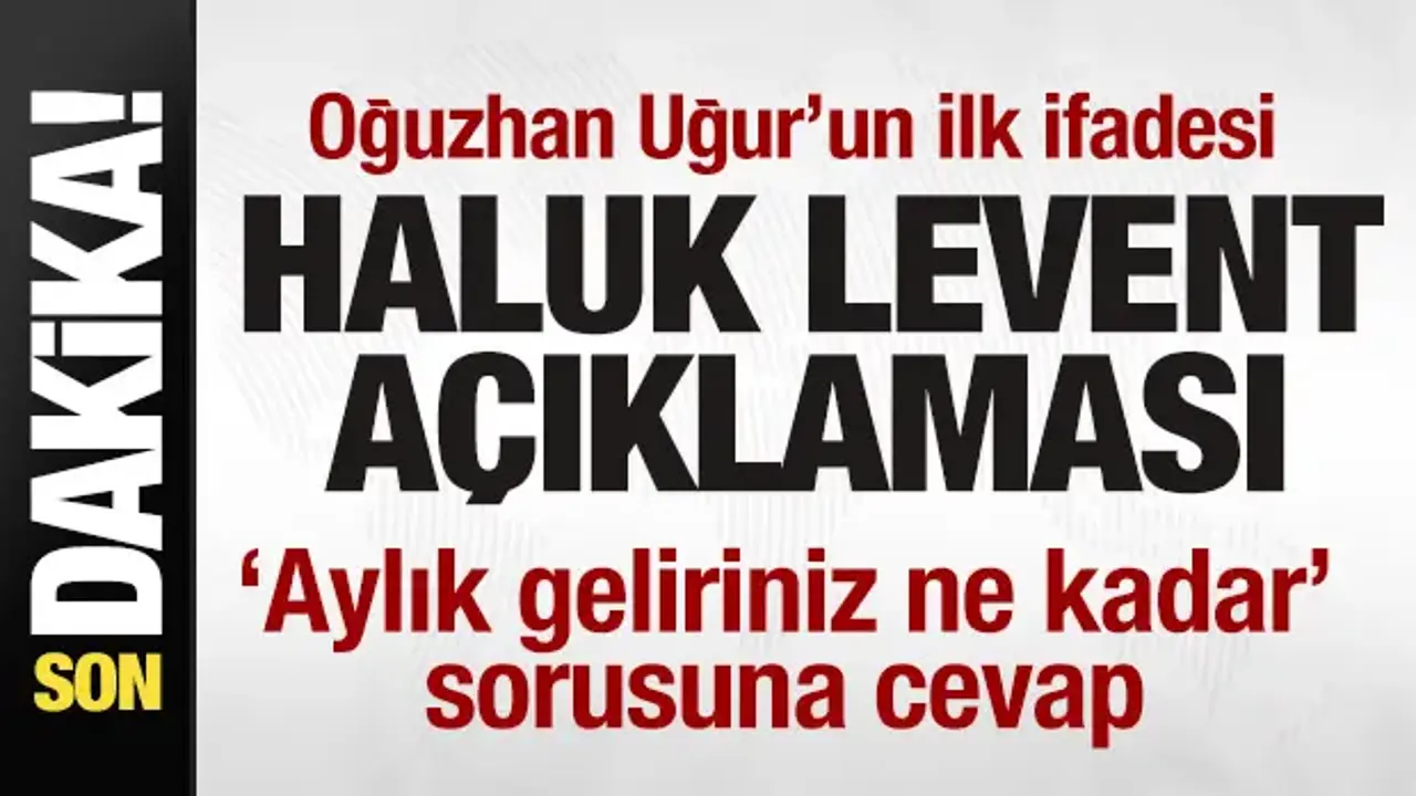 Oğuzhan Uğur'un emniyetteki ilk ifadesi! Haluk Levent açıklaması!