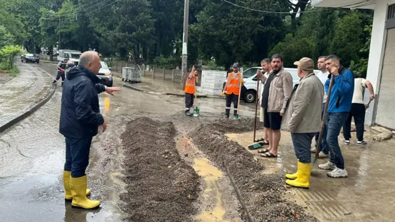 Ordu'da sağanak etkili oldu