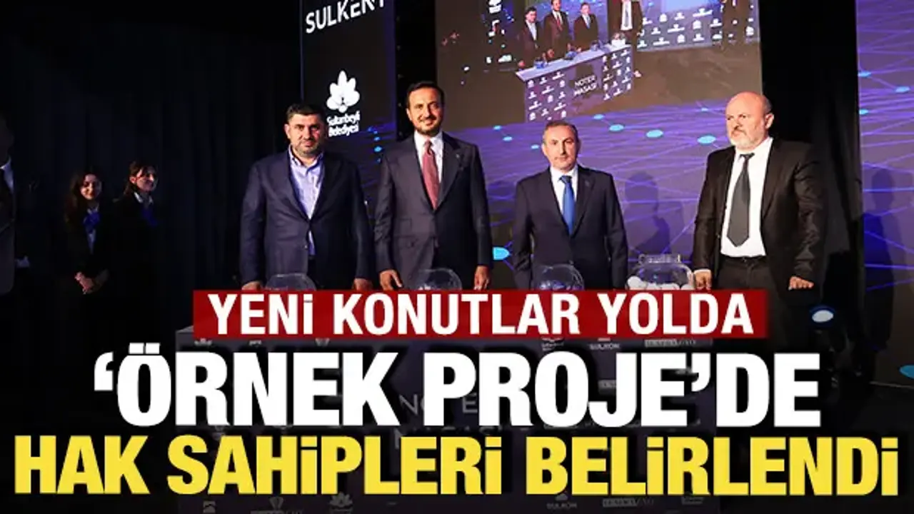 'Örnek proje'de kuralar çekildi: Yeni konut projesi yolda